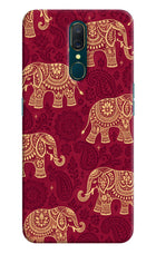 Maroon Elephant Oppo A9 Hard Case Back Cover by Casekaro