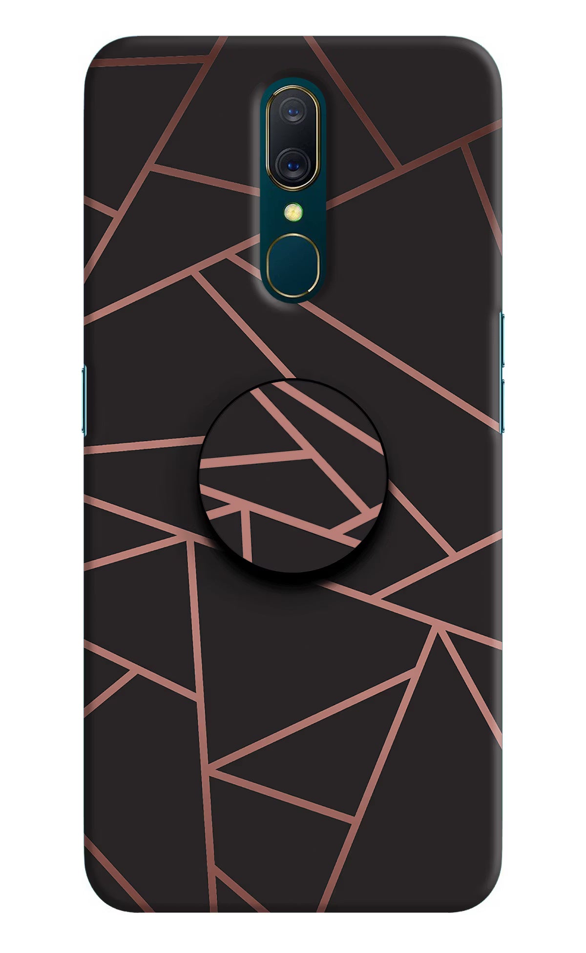 Geometric Pattern Oppo A9 Pop Case by Casekaro