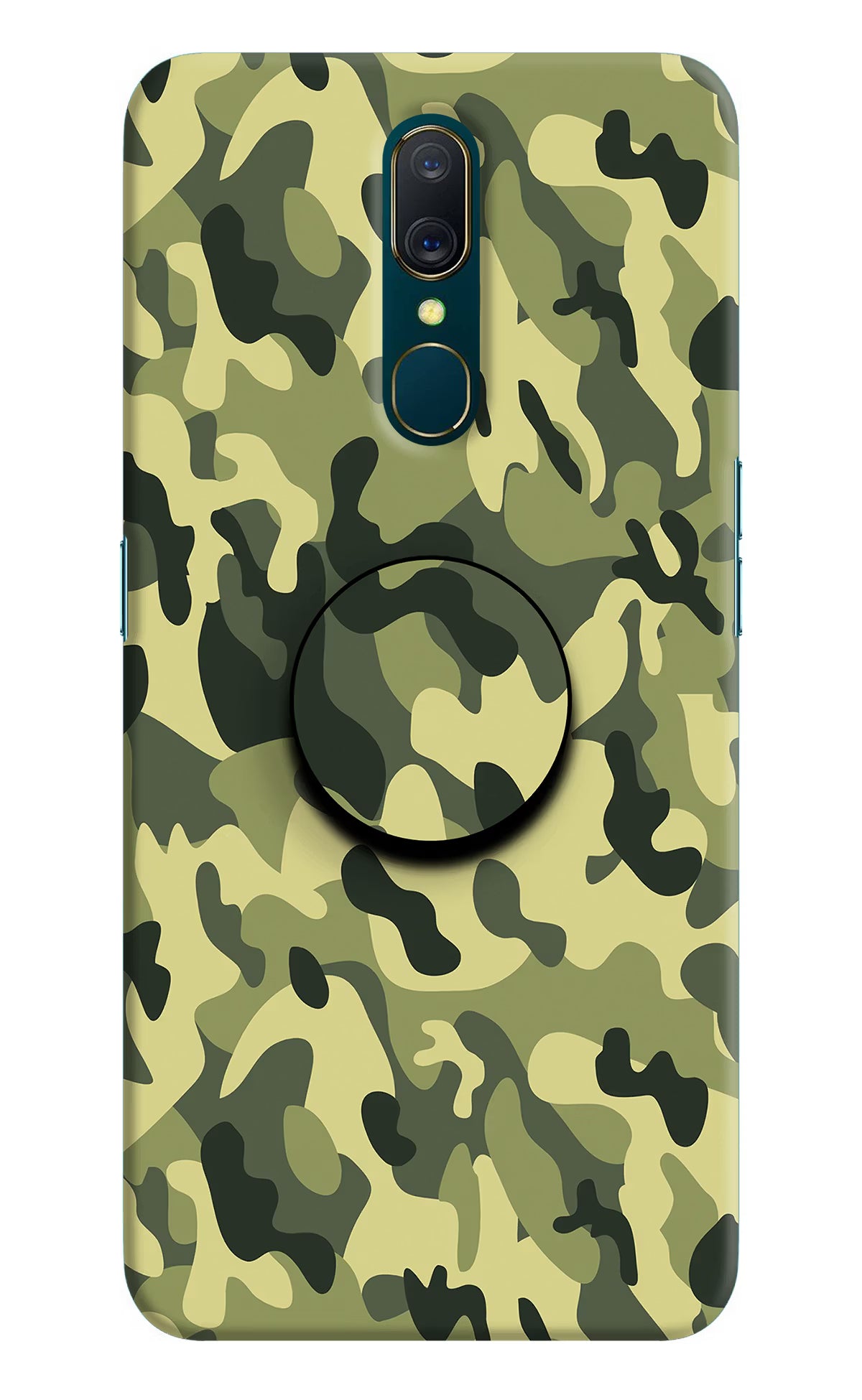 Camouflage Oppo A9 Pop Case by Casekaro
