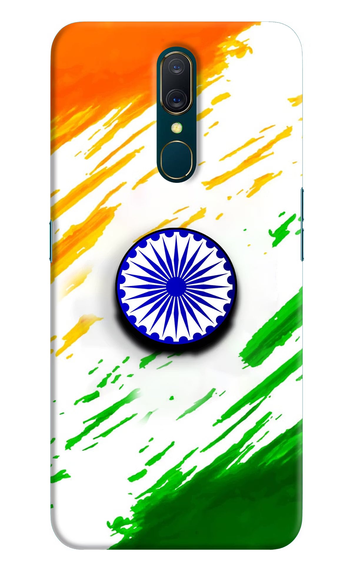 Indian Flag Ashoka Chakra Oppo A9 Pop Case by Casekaro