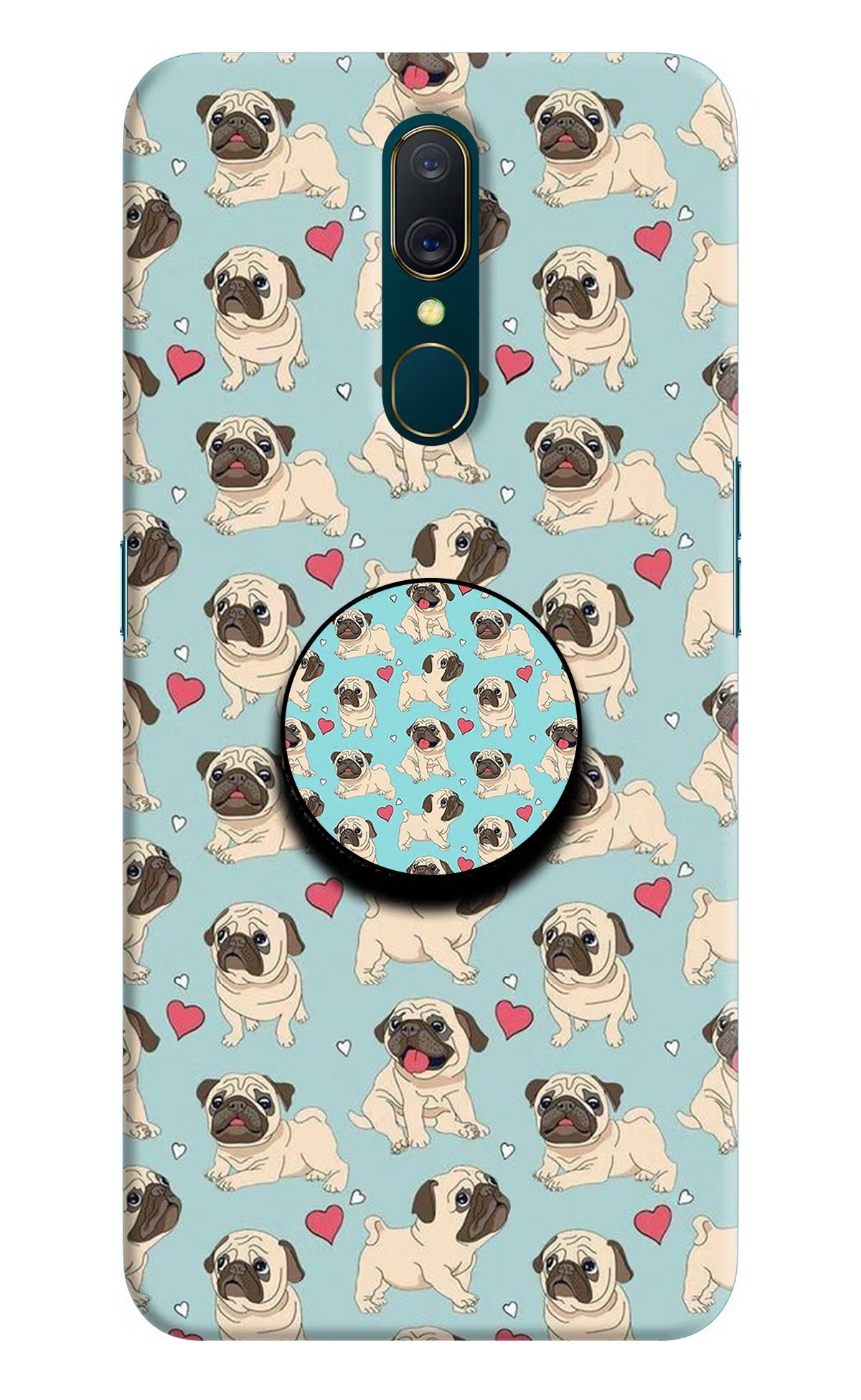 Pug Dog Oppo A9 Pop Case by Casekaro