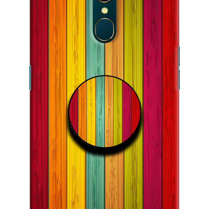 Multicolor Wooden Oppo A9 Pop Case by Casekaro