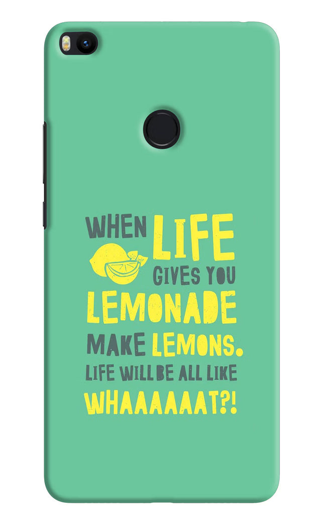 Quote Mi Max 2 Hard Case Back Cover by Casekaro