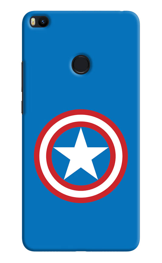 Captain America Logo Mi Max 2 Hard Case Back Cover by Casekaro