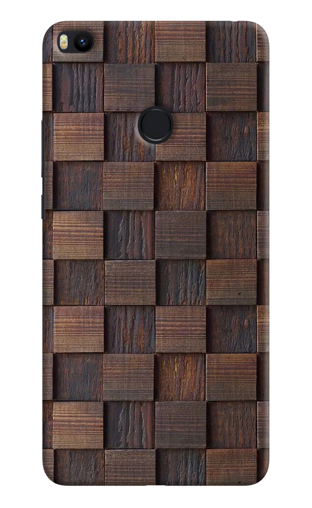 Wooden Cube Design Mi Max 2 Hard Case Back Cover by Casekaro