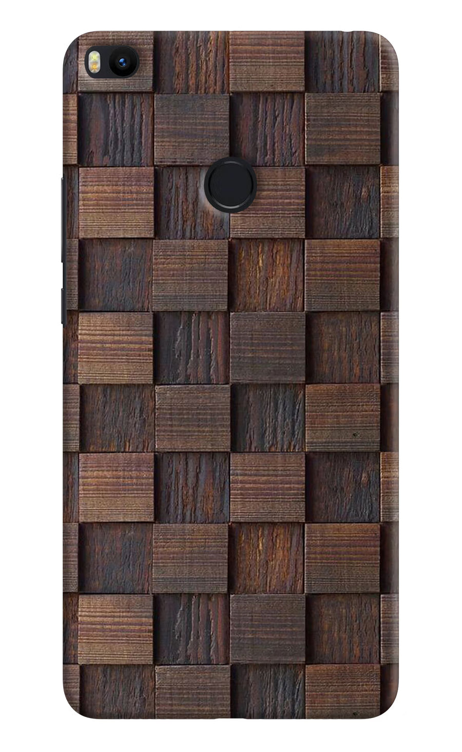 Wooden Cube Design Mi Max 2 Back Cover, Hard case
