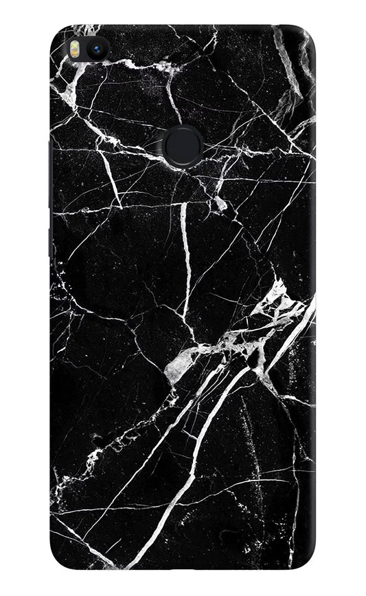 Black Marble Pattern Mi Max 2 Hard Case Back Cover by Casekaro