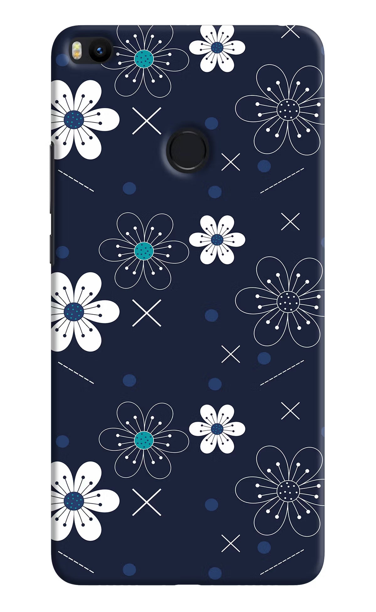 Flowers Mi Max 2 Hard Case Back Cover by Casekaro