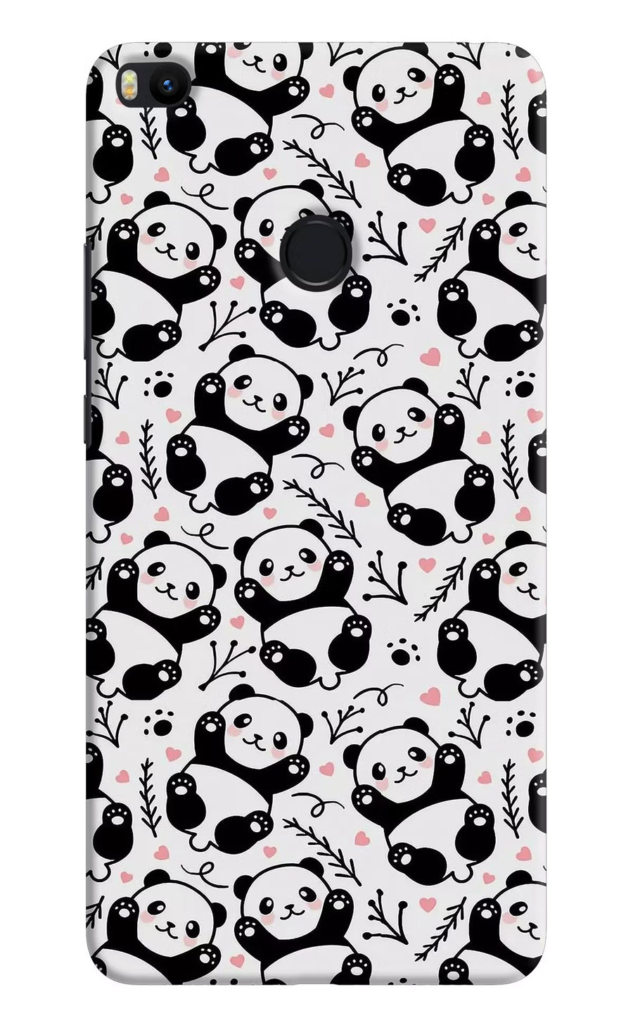 Cute Panda Mi Max 2 Back Cover, Hard case