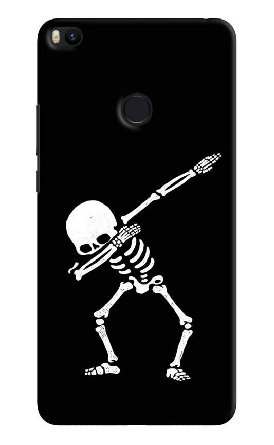 Dabbing Skeleton Art Mi Max 2 Hard Case Back Cover by Casekaro