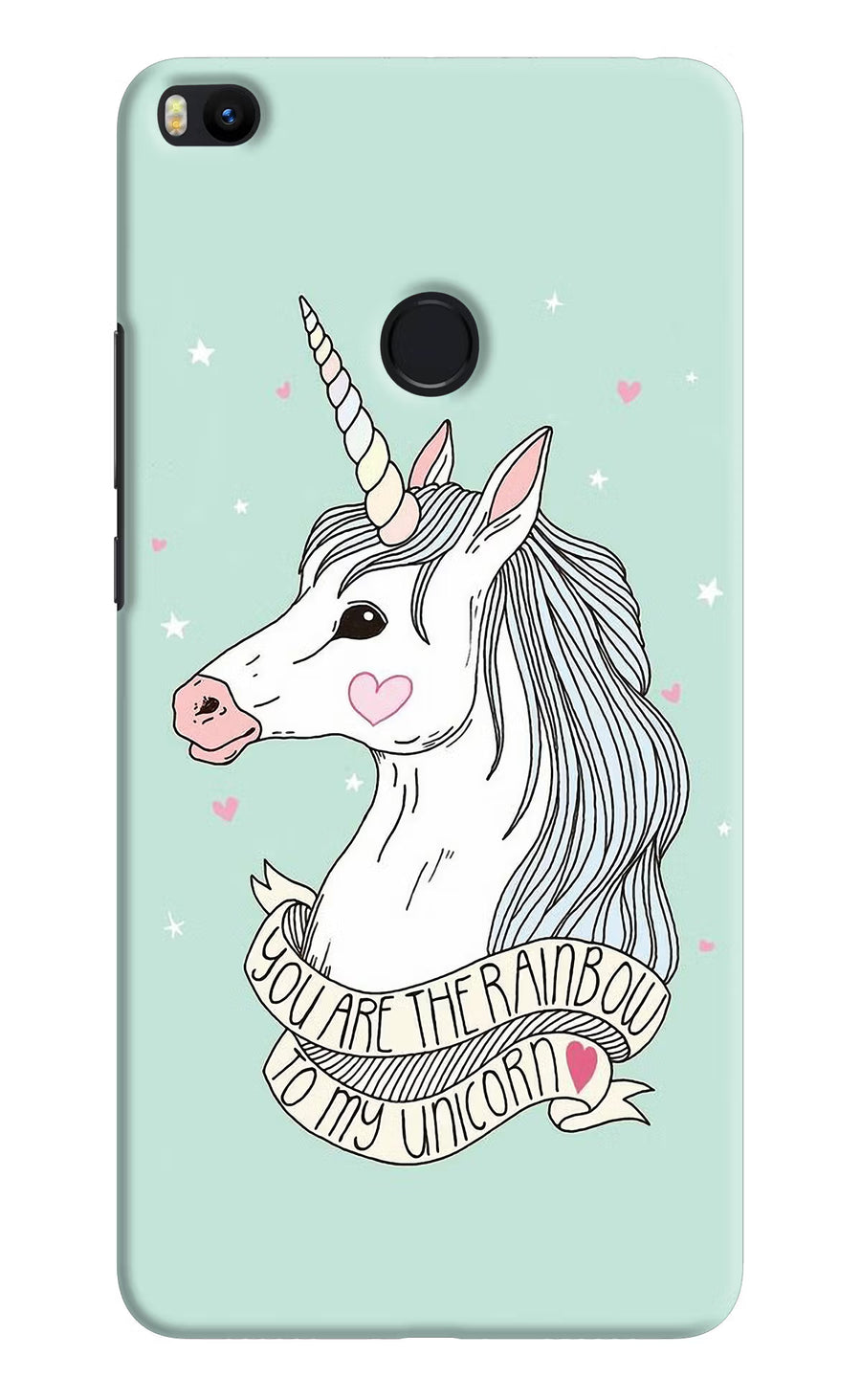 Unicorn Wallpaper Mi Max 2 Back Cover, Hard case