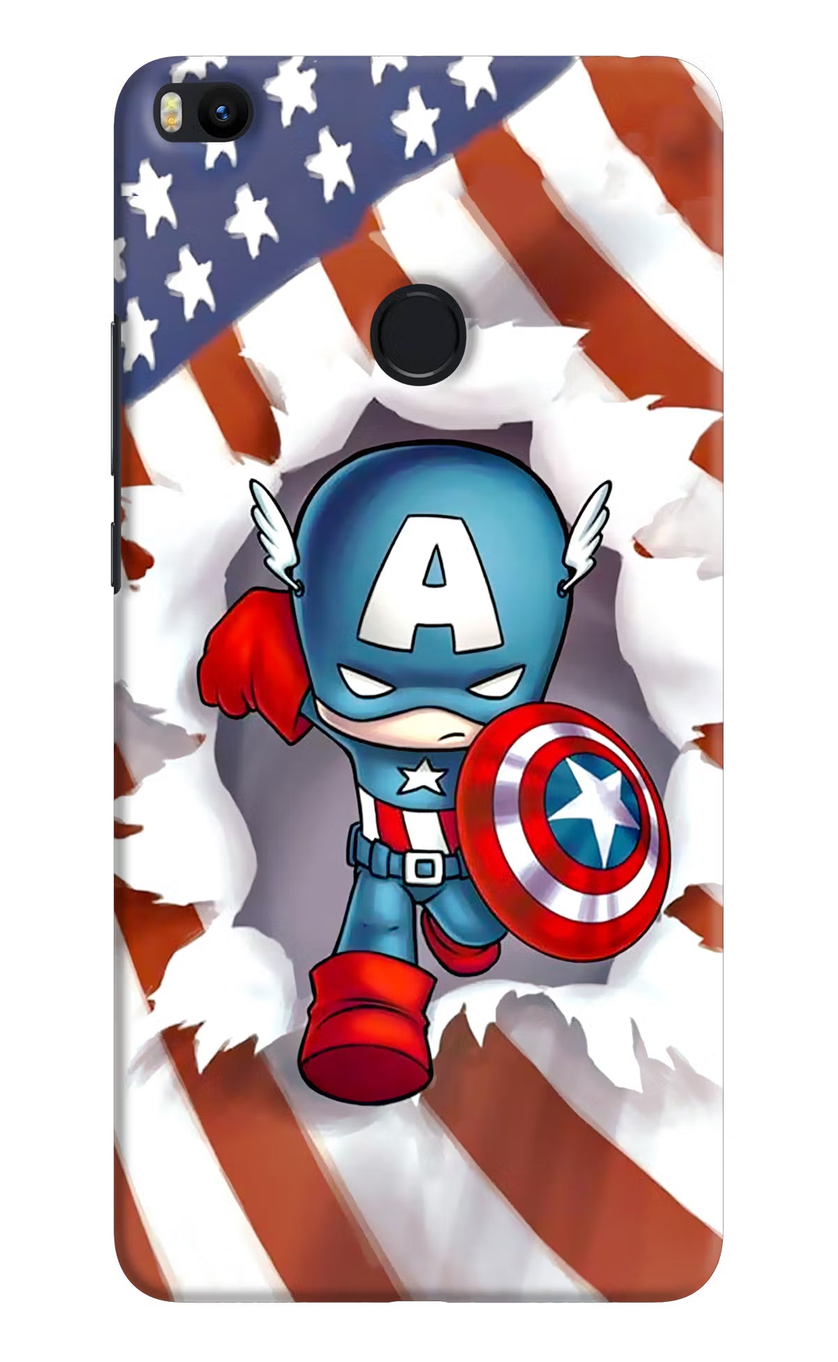 Captain America Mi Max 2 Hard Case Back Cover by Casekaro