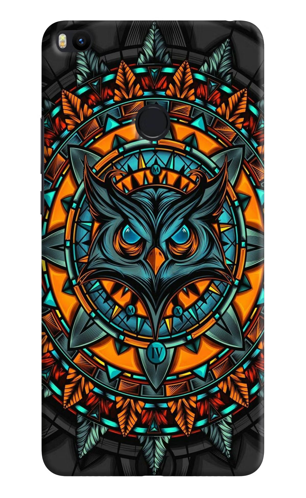 Angry Owl Art Mi Max 2 Hard Case Back Cover by Casekaro