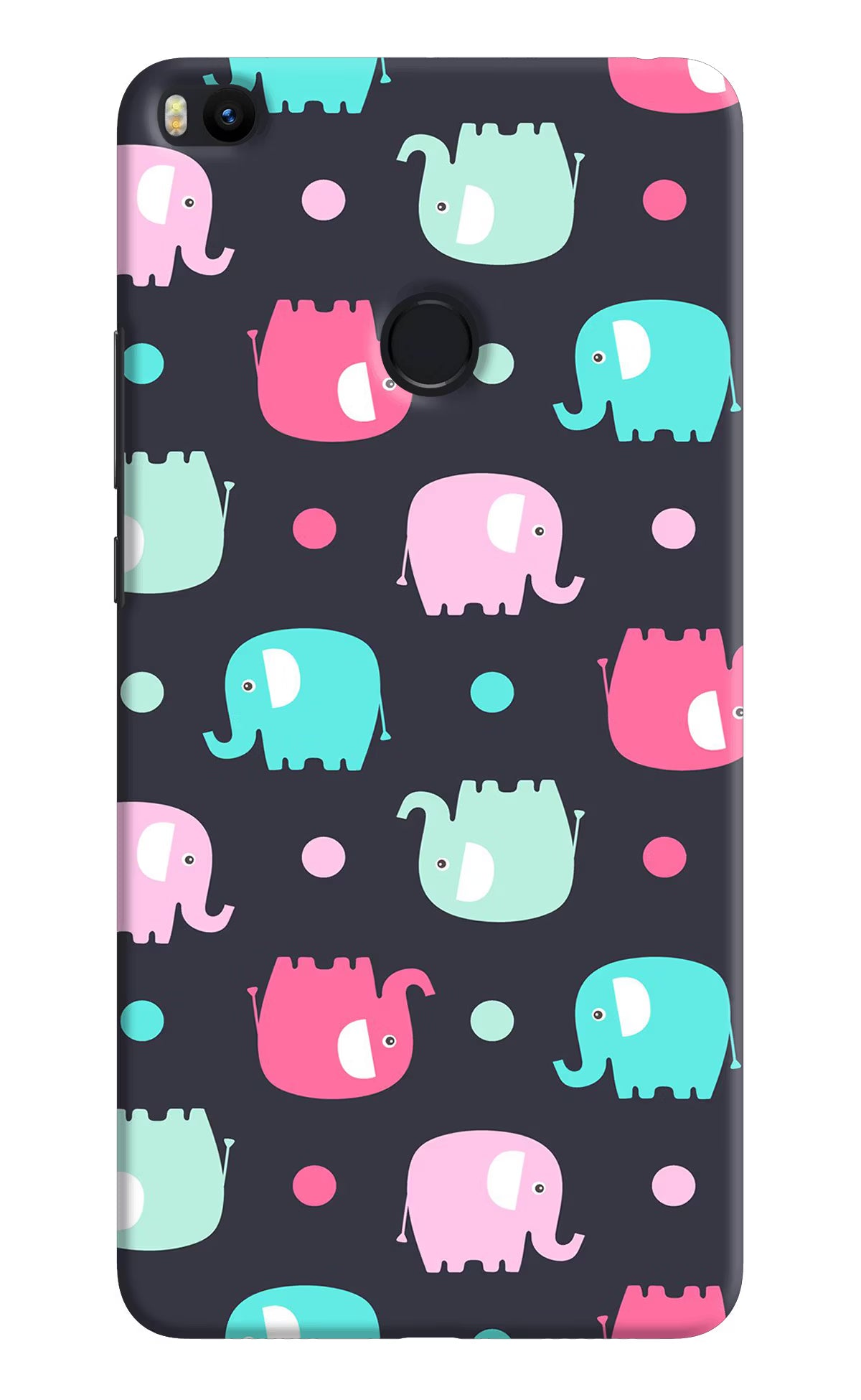 Elephants Mi Max 2 Hard Case Back Cover by Casekaro