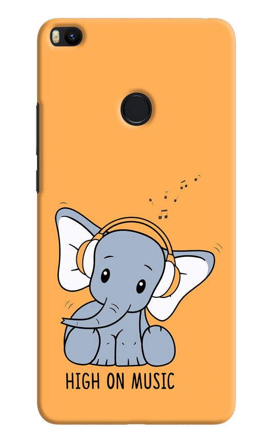 High On Music Mi Max 2 Hard Case Back Cover by Casekaro