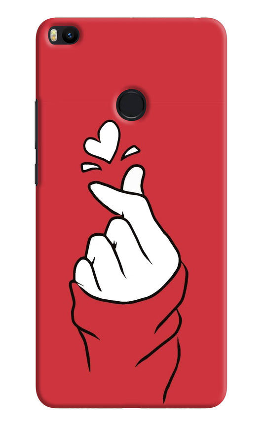 Korean Love Sign Mi Max 2 Hard Case Back Cover by Casekaro