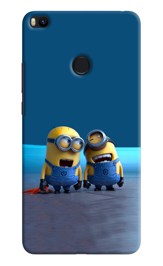 Minion Laughing Mi Max 2 Hard Case Back Cover by Casekaro