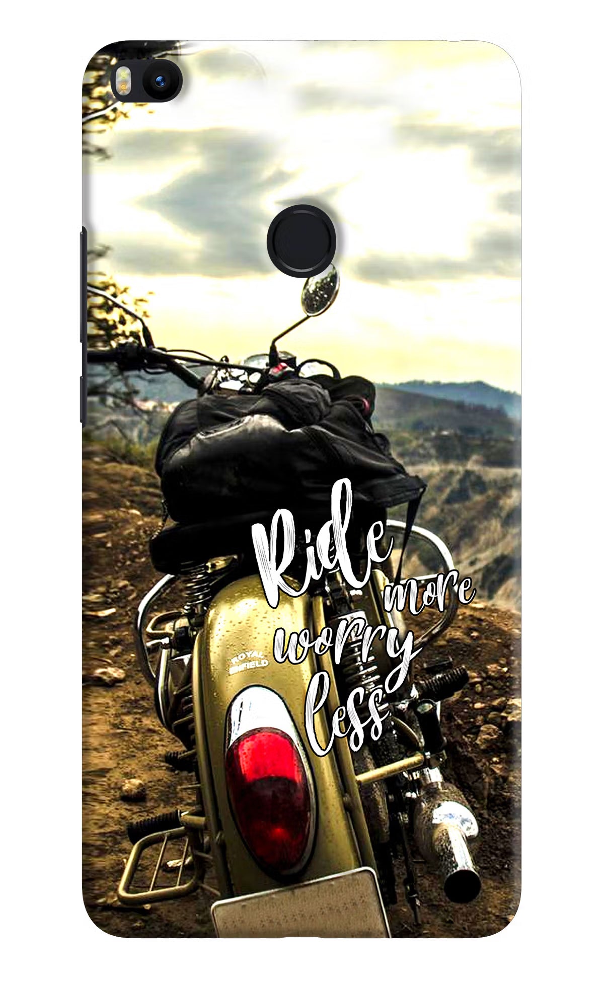 Ride More Worry Less Mi Max 2 Hard Case Back Cover by Casekaro