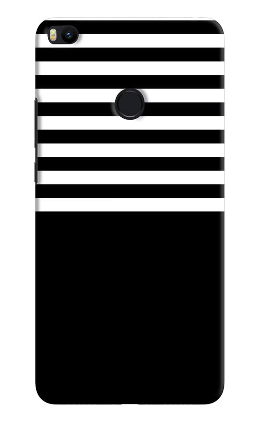 Black and White Print Mi Max 2 Hard Case Back Cover by Casekaro