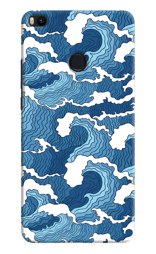 Blue Waves Mi Max 2 Hard Case Back Cover by Casekaro