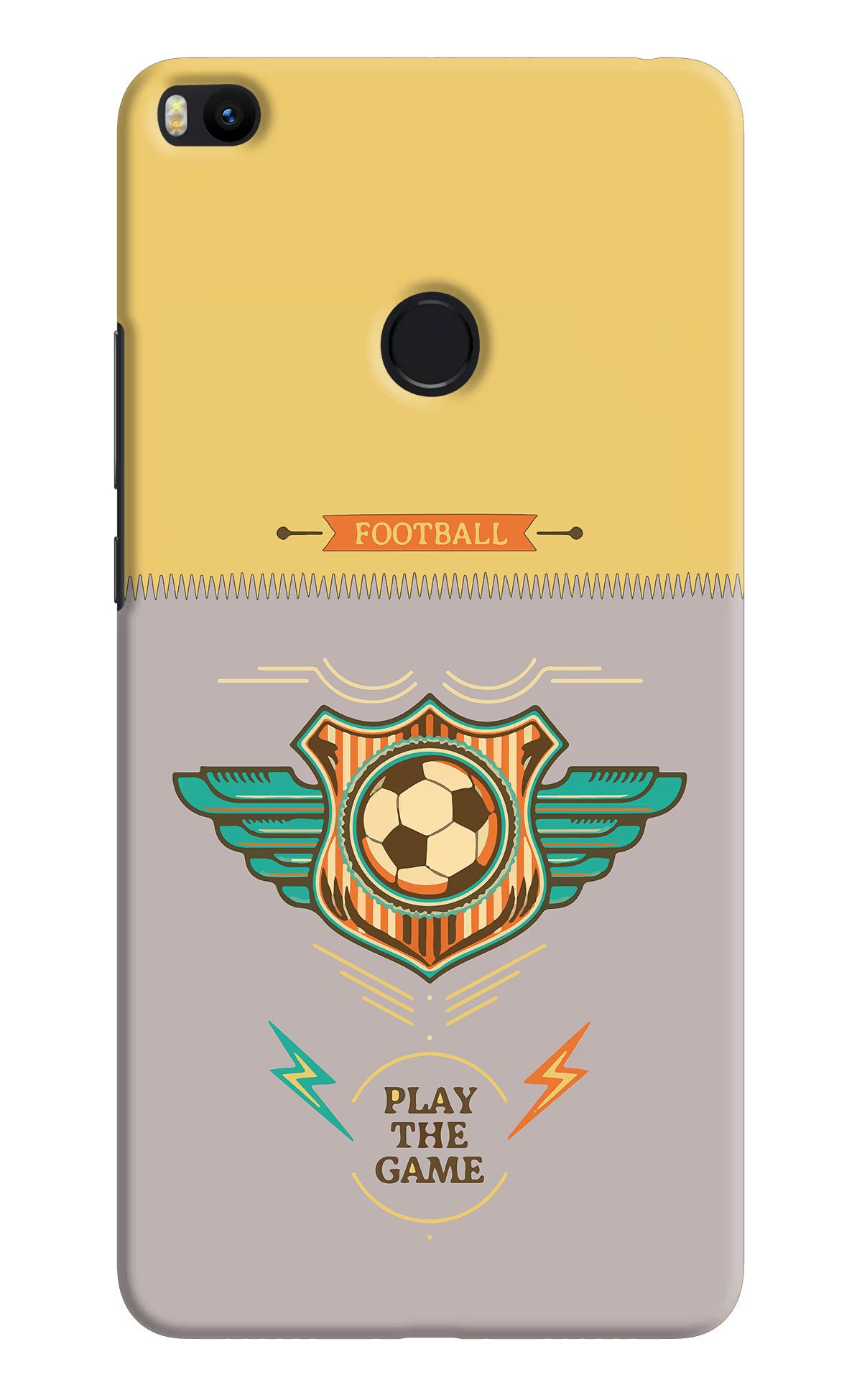 Football Mi Max 2 Hard Case Back Cover by Casekaro