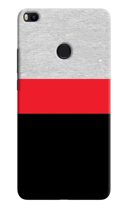 Tri Color Pattern Mi Max 2 Hard Case Back Cover by Casekaro