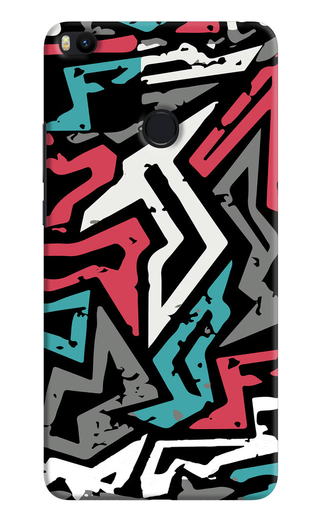 Geometric Graffiti Mi Max 2 Hard Case Back Cover by Casekaro