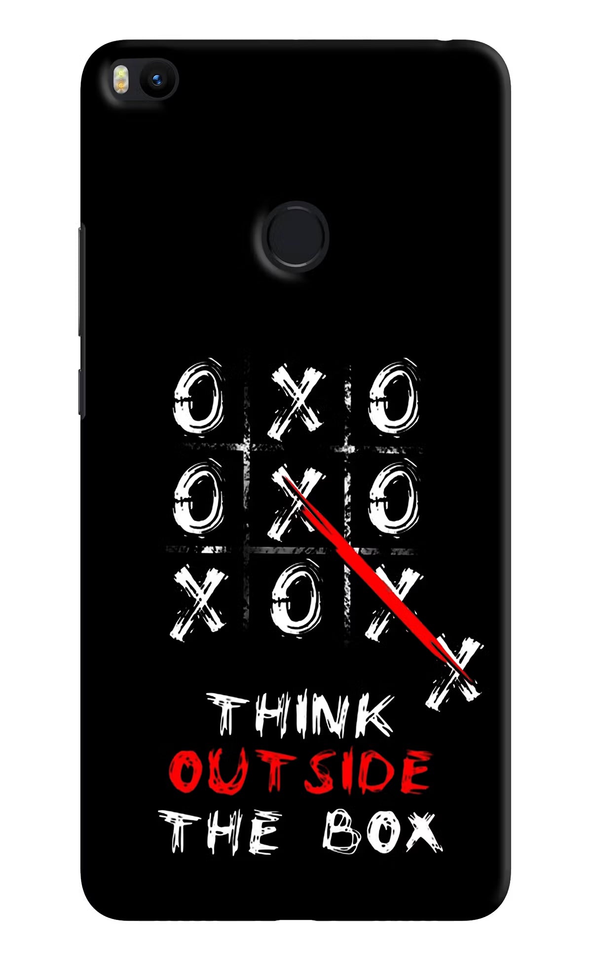 Think out of the BOX Mi Max 2 Hard Case Back Cover by Casekaro