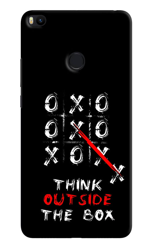 Think out of the BOX Mi Max 2 Hard Case Back Cover by Casekaro