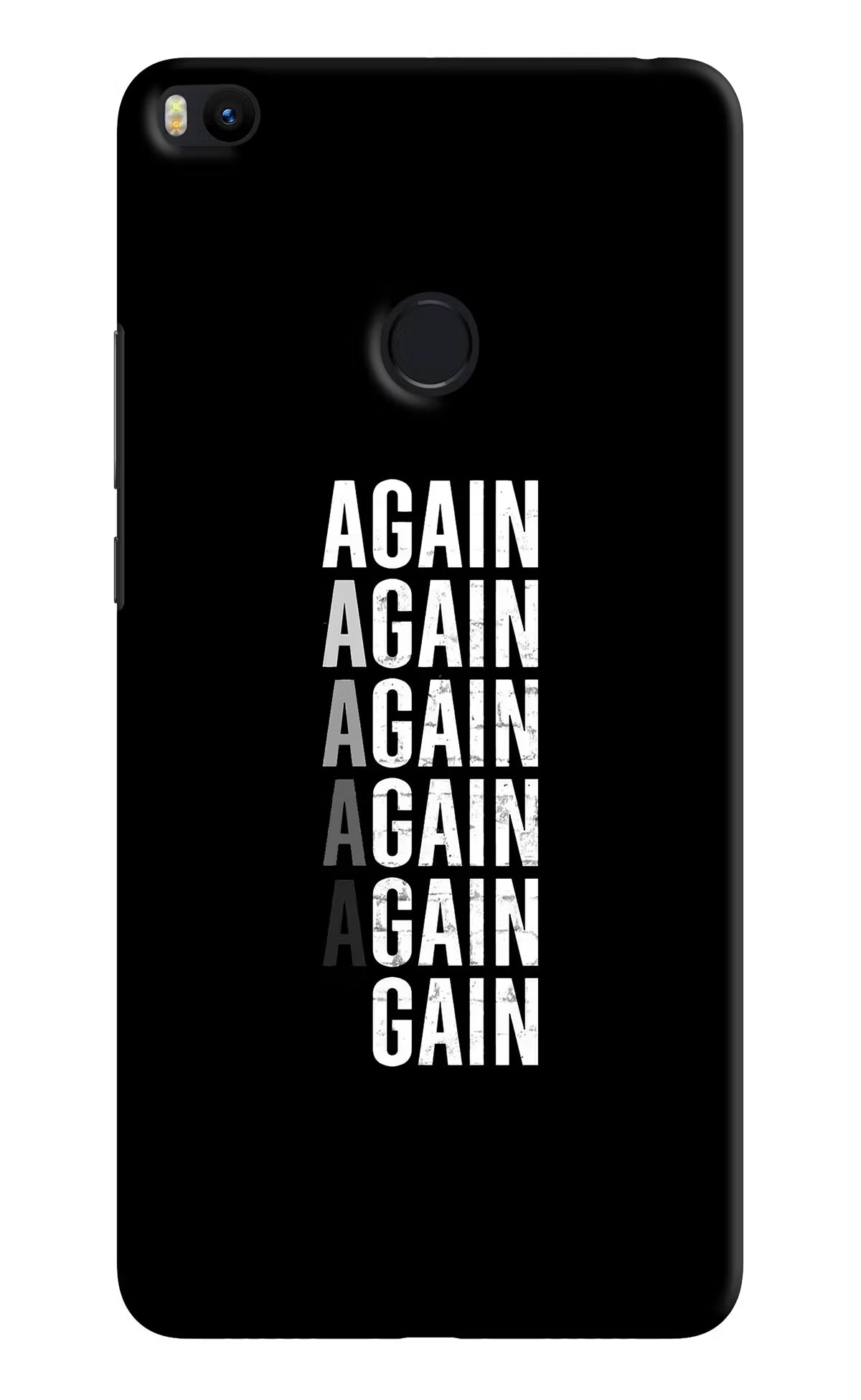 Again Again Gain Mi Max 2 Hard Case Back Cover by Casekaro