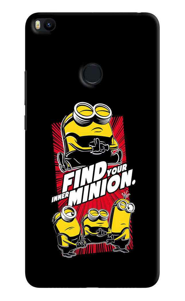 Find your inner Minion Mi Max 2 Hard Case Back Cover by Casekaro