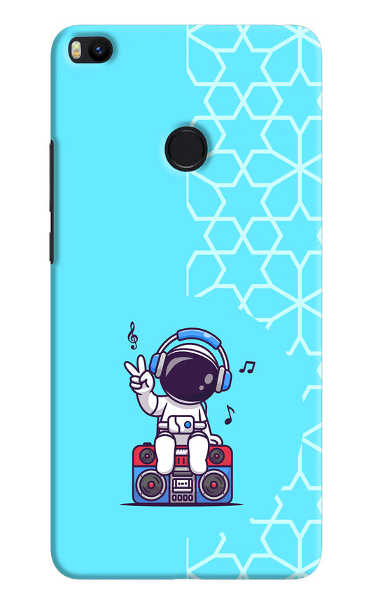 Cute Astronaut Chilling Mi Max 2 Hard Case Back Cover by Casekaro