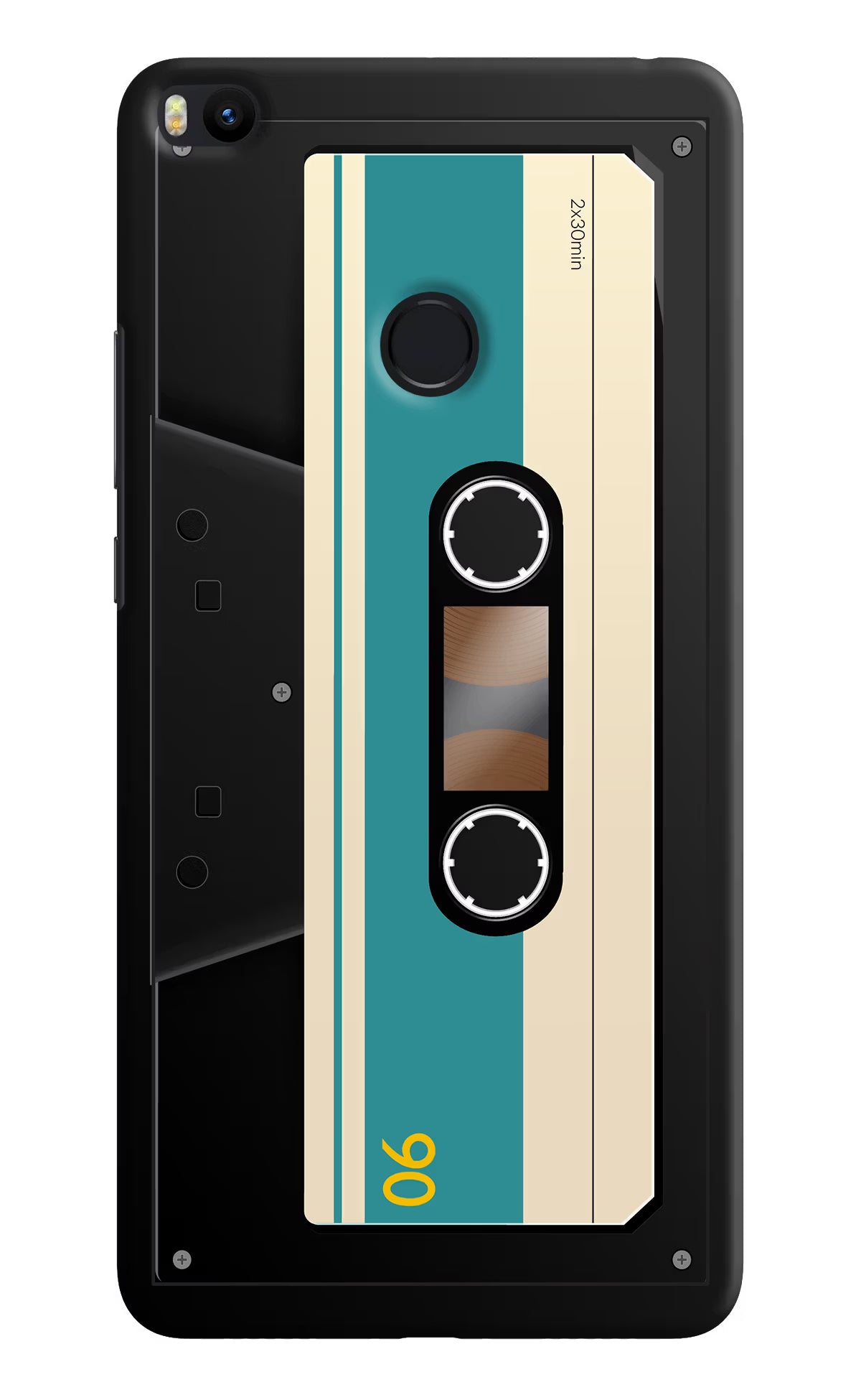 Cassette Mi Max 2 Hard Case Back Cover by Casekaro