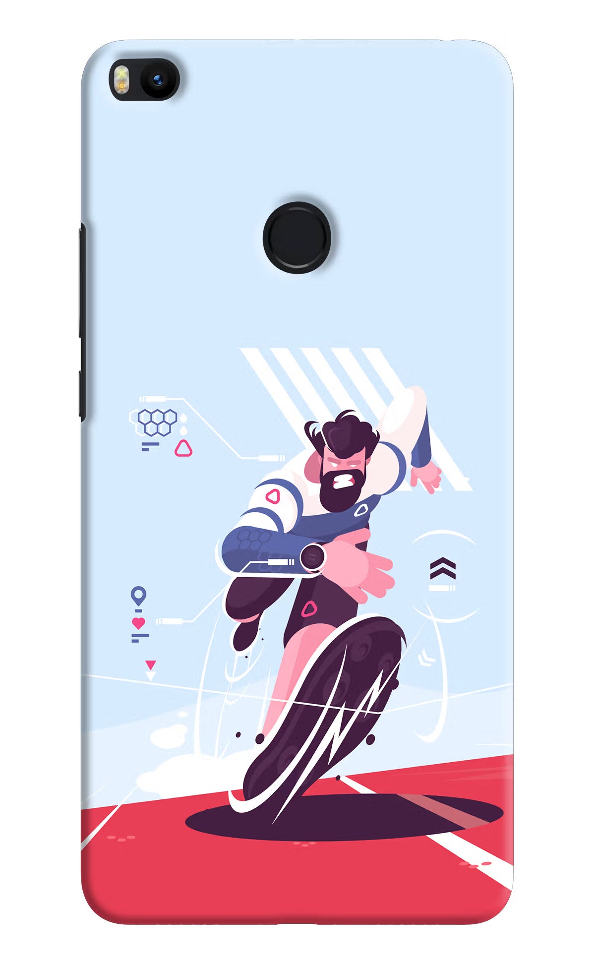 Run Pro Mi Max 2 Hard Case Back Cover by Casekaro