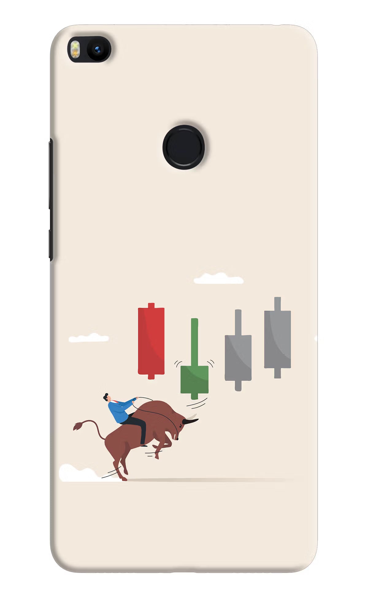 Bull Trading Momentum Mi Max 2 Hard Case Back Cover by Casekaro