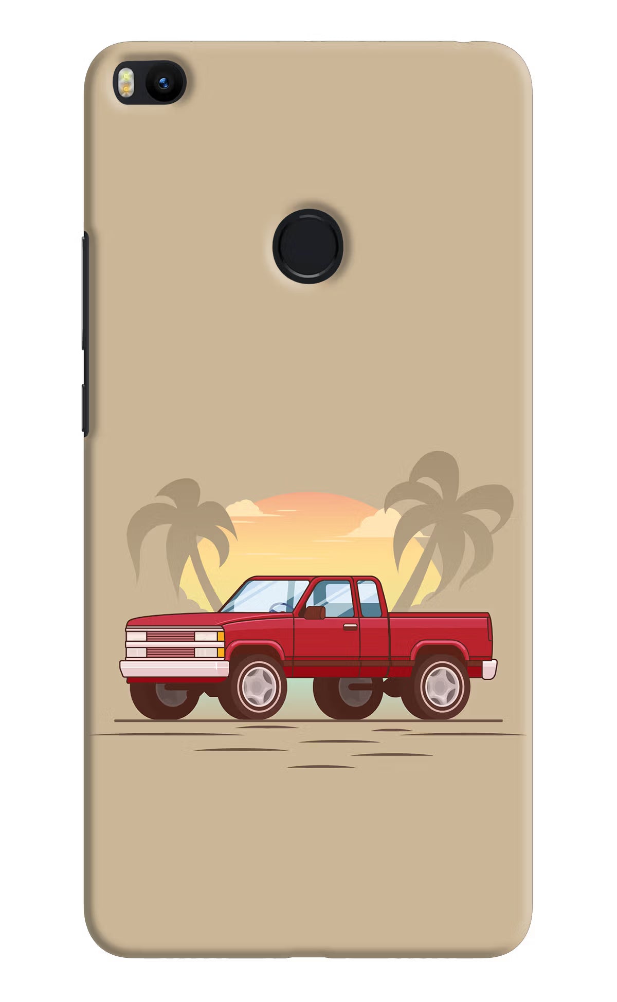 Desert Classic Drive Mi Max 2 Hard Case Back Cover by Casekaro
