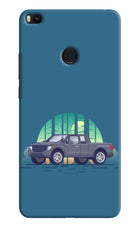 Retro Garage Vibe Mi Max 2 Hard Case Back Cover by Casekaro