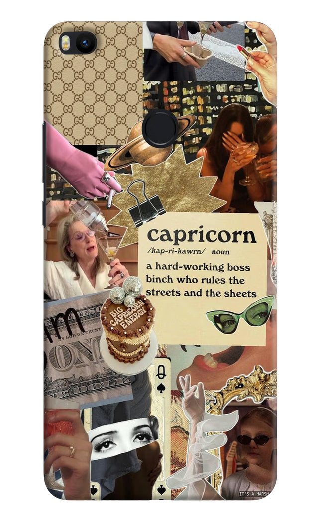 Capricorn Zodiac Mi Max 2 Hard Case Back Cover by Casekaro