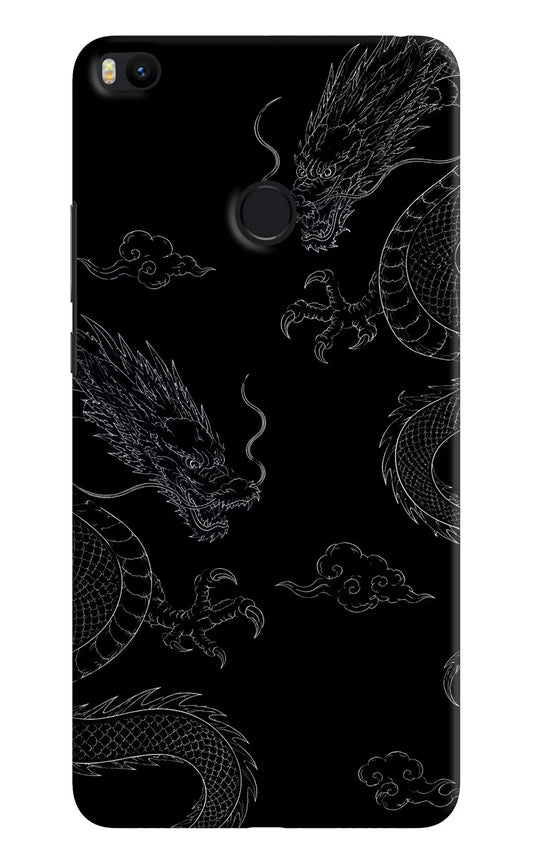 Twin Dragons Mi Max 2 Hard Case Back Cover by Casekaro
