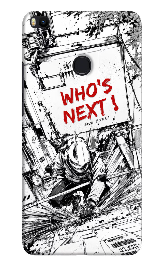 Who's Next Mi Max 2 Hard Case Back Cover by Casekaro