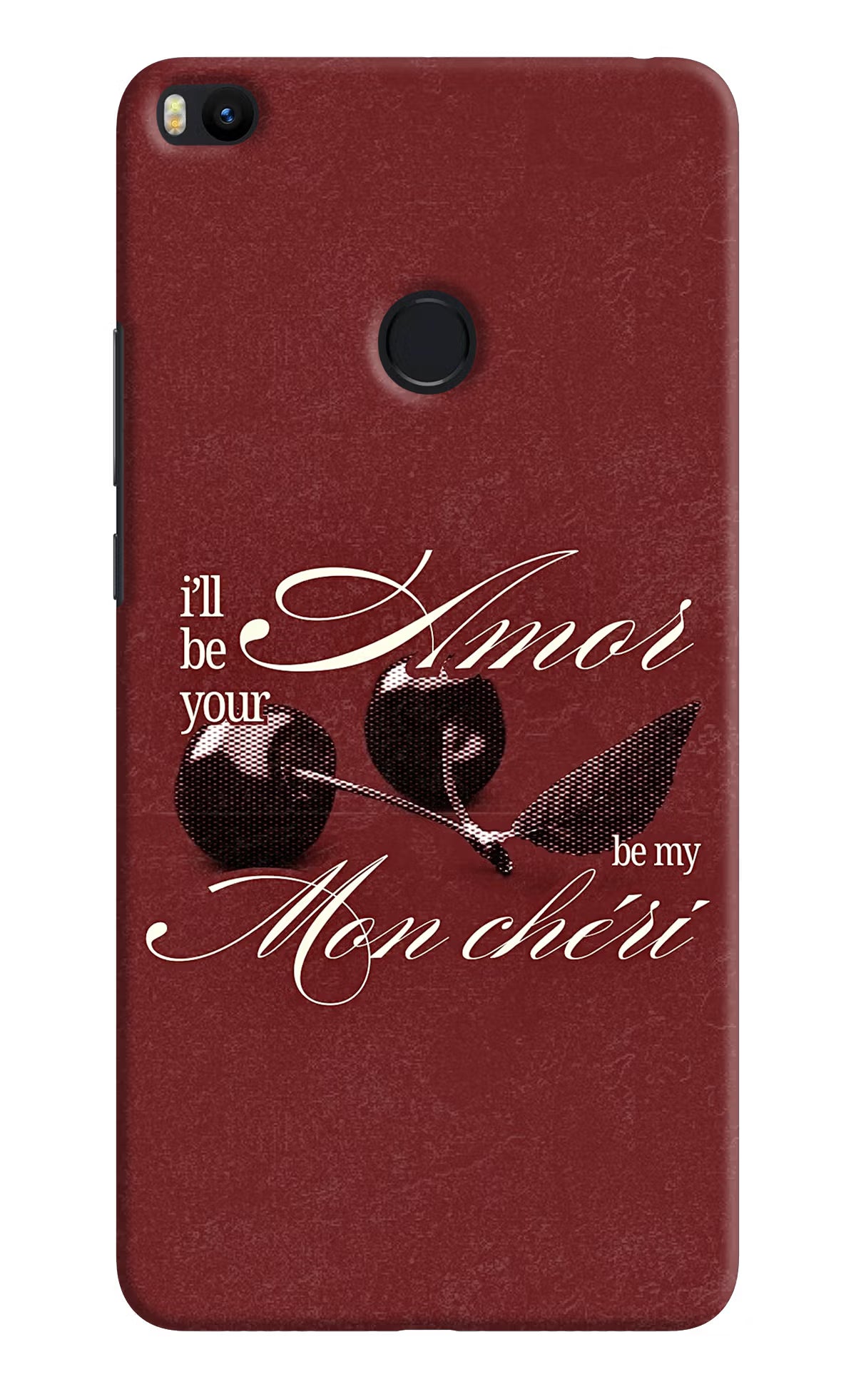 Velvet Cherry Mi Max 2 Back Cover