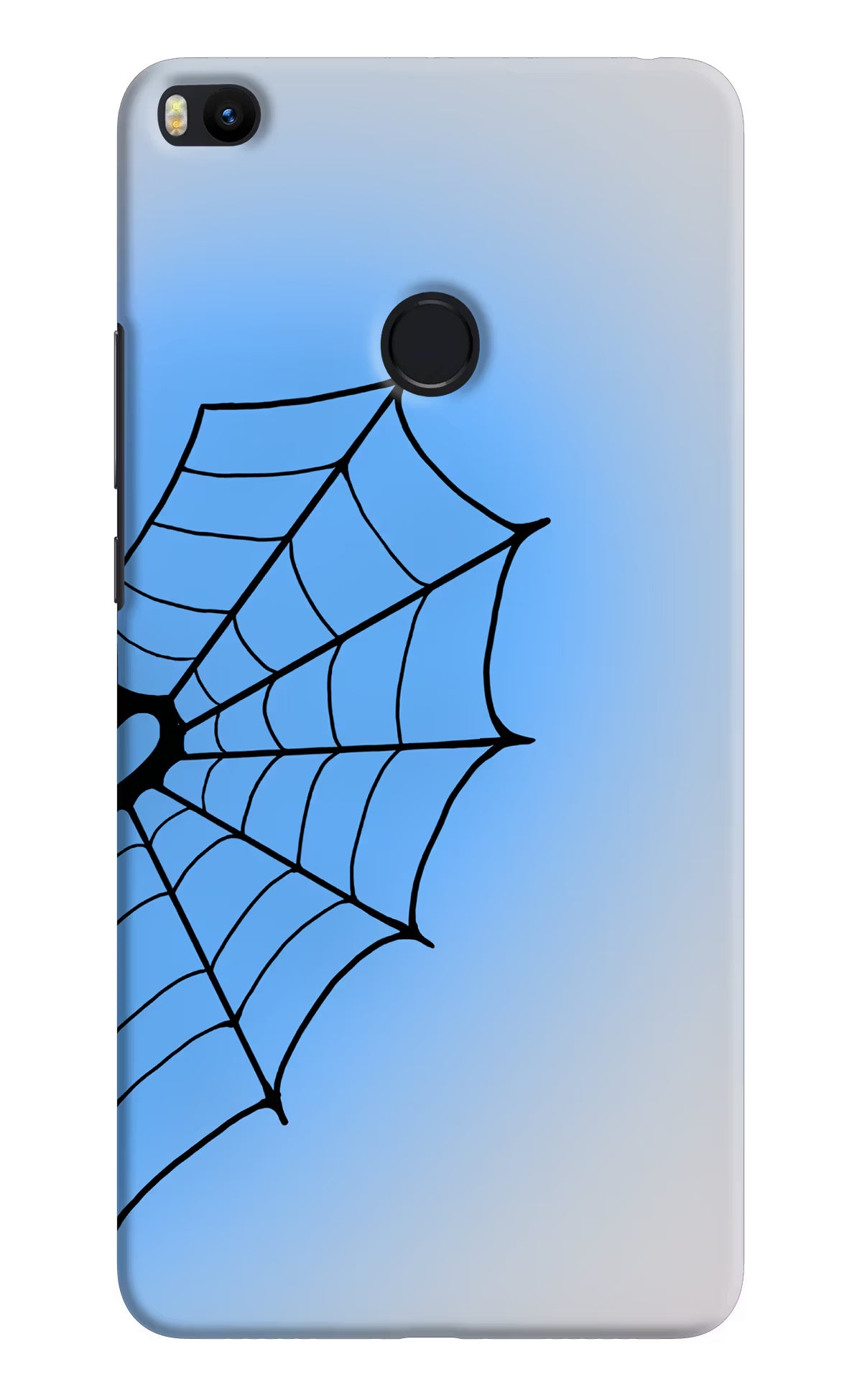 Blue Web Mi Max 2 Back Cover