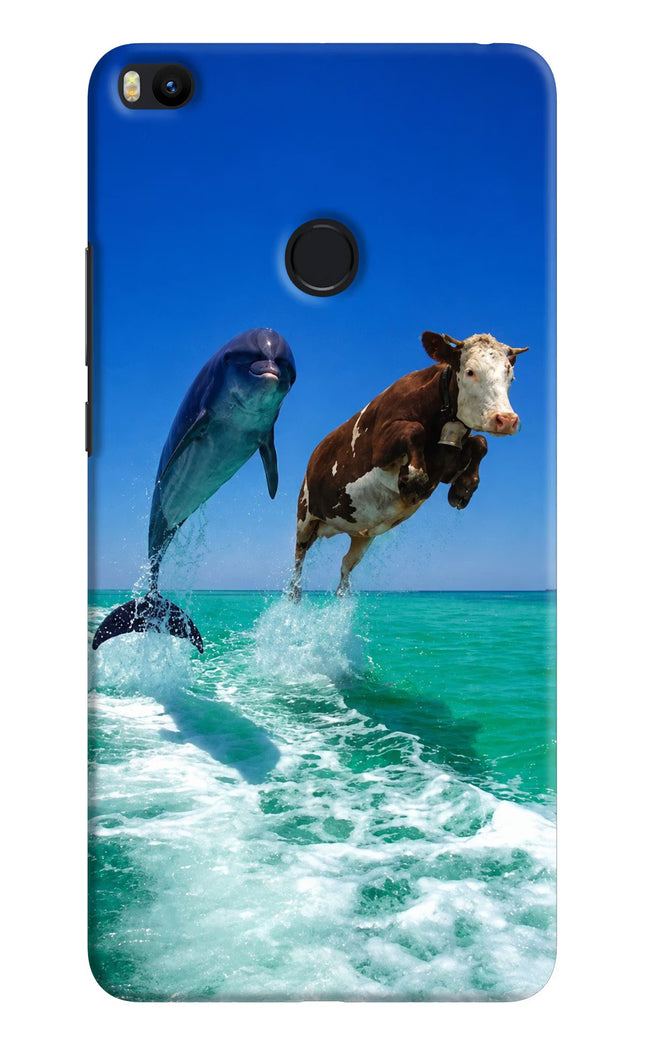 Dolphin vs Cow Mi Max 2 Hard Case Back Cover by Casekaro