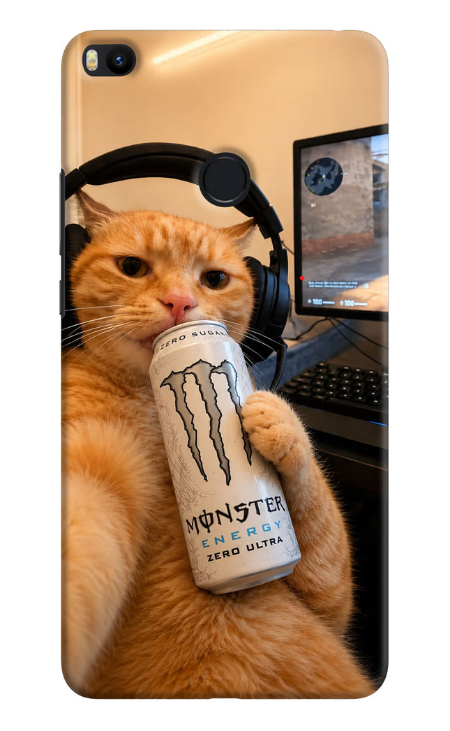 Gamer Cat Energy Mi Max 2 Hard Case Back Cover by Casekaro