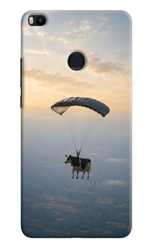 Skydiving Cow Mi Max 2 Hard Case Back Cover by Casekaro