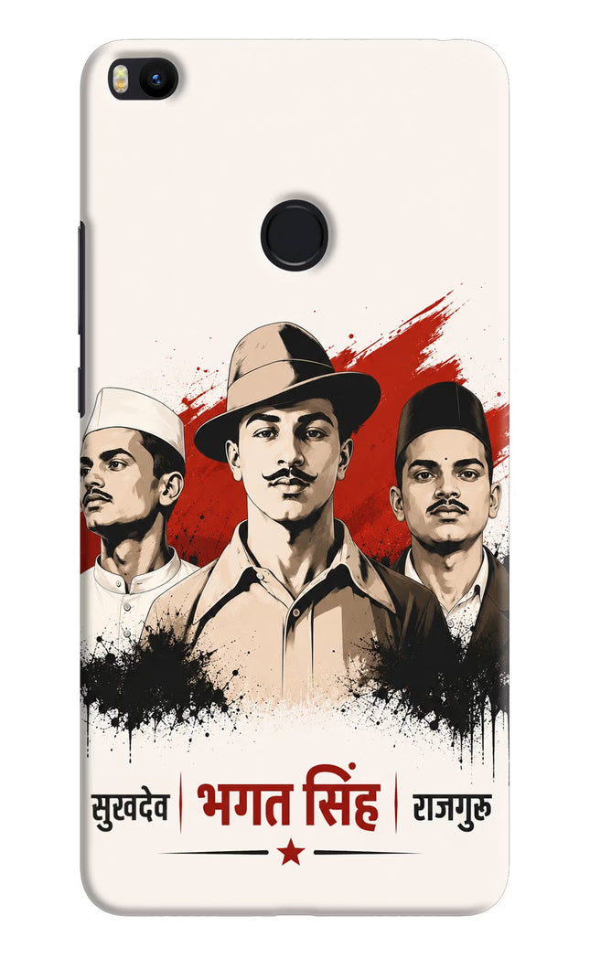 Bhagat Singh Trio Mi Max 2 Hard Case Back Cover by Casekaro