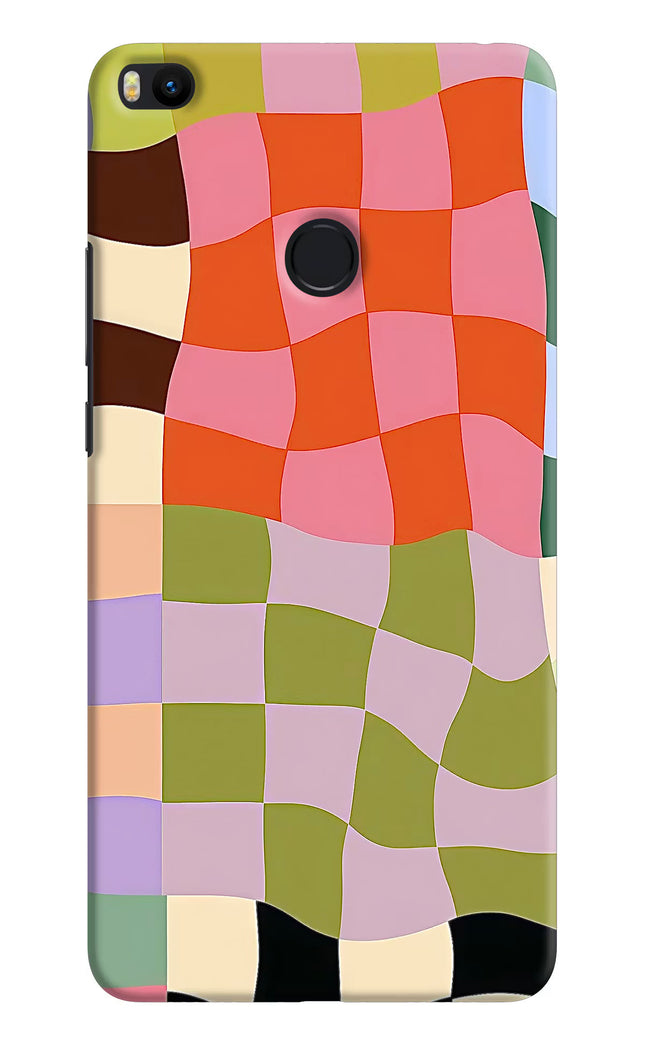 Wavy Grid Mi Max 2 Hard Case Back Cover by Casekaro