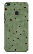 Green Stars Mi Max 2 Hard Case Back Cover by Casekaro