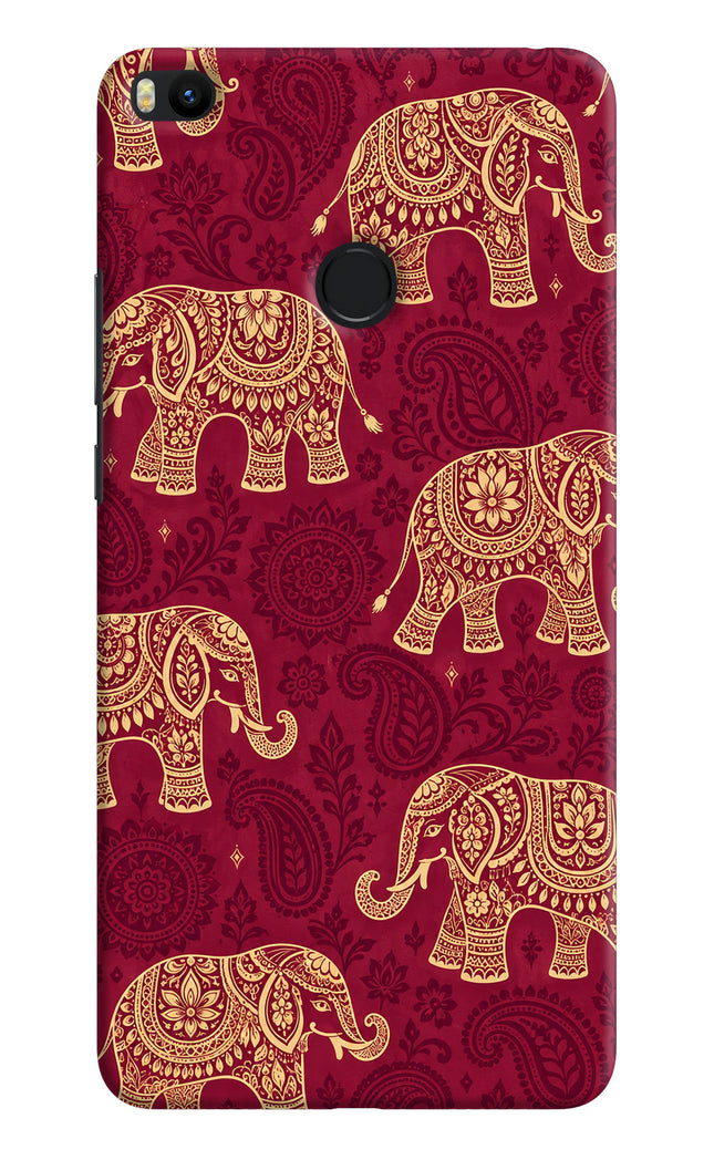 Maroon Elephant Mi Max 2 Hard Case Back Cover by Casekaro