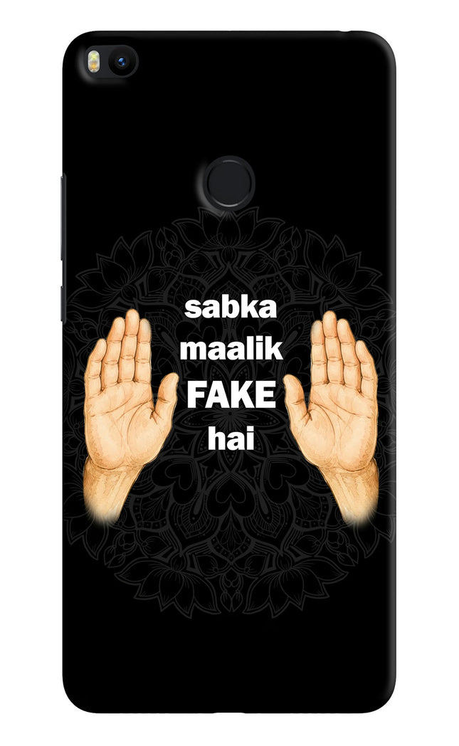Sabka Malik Fake Mi Max 2 Hard Case Back Cover by Casekaro